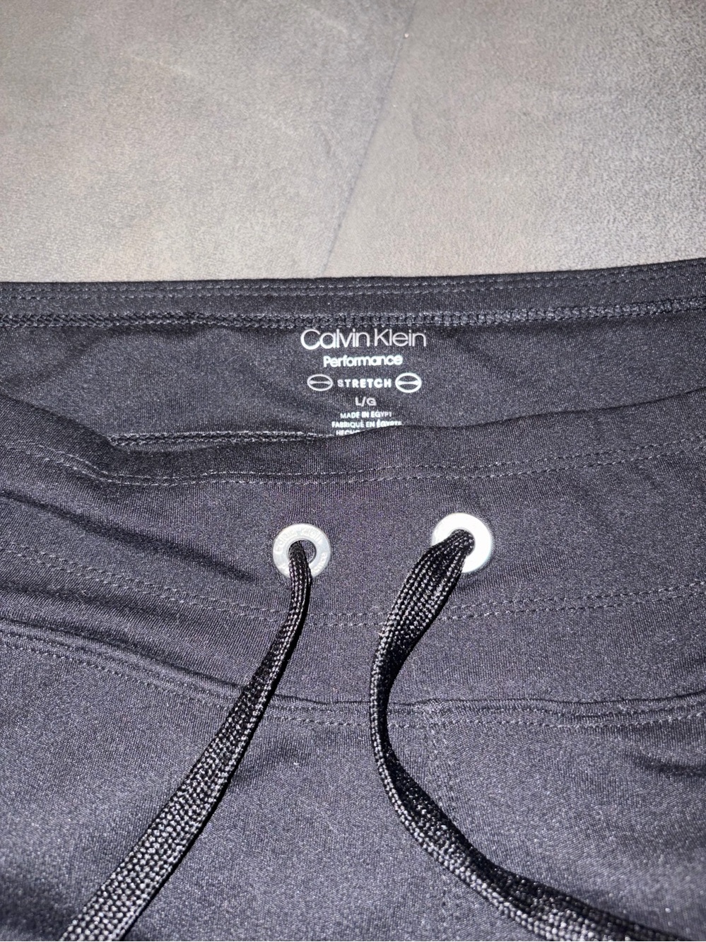 Calvin Klein Black Performance Drawstring Athletic pants